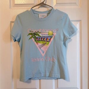 Casablanca Blue Tennis Club T-Shirt